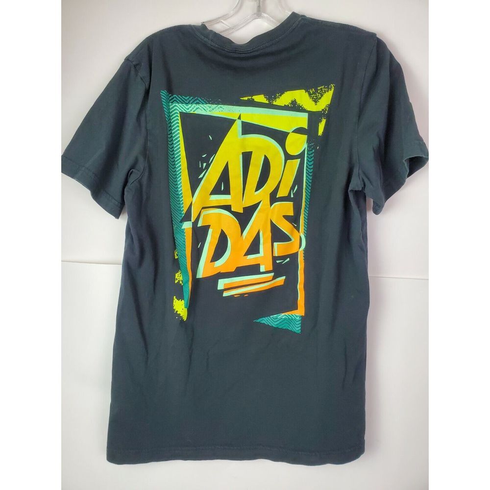 Adidas Originals Mens T‎ Shirt Black Colorful Multicolor Large
